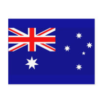 Postcard with Flag of Australia