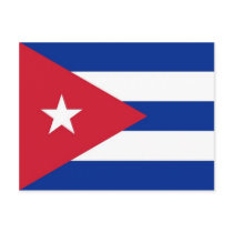 Postcard with Flag of Cuba