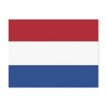Postcard with Flag of Netherlands
