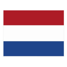 Postcard with Flag of Netherlands