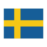 Postcard with Flag of Sweden