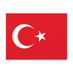 Postcard with Flag of Turkey