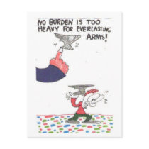 Postcard with funny church signs, animated