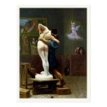 Postcard with Jean-Leon Gerome Painting