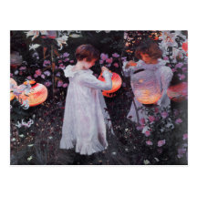 Postcard With John Singer Sargent Painting