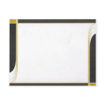 POSTCARD WITH ONYX STYLE BORDER