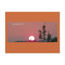 Postcard with Sunset Photo