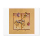 Postcards - Carousel Giraffe