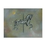Postcards - Carousel Zebra