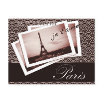 Postcards from Paris Bonjour Postcard