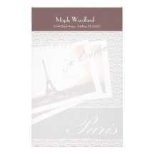 Postcards from Paris Personalised Paper Personalised Stationery