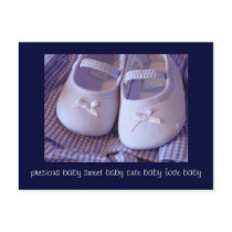 Postcards Precious Sweet Cute Baby Love Shoes