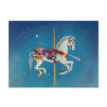 Postcards - Red, White & Blue Carousel Horse