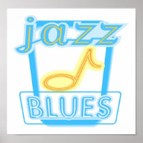 Poster 11.99x11.73-Jazz Blues Music-