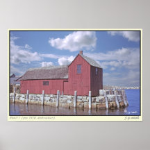 Poster 18x12: "Motif #1" at Rockport, Massachusett
