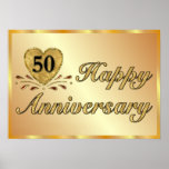 Poster - 50th Anniversary - Gold