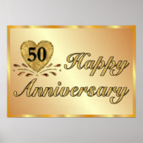 Poster - 50th Anniversary - Gold