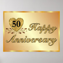 Poster - 50th Anniversary - Gold