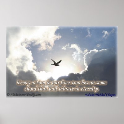 Poster- Actions touch a chord that  vibrate by alzweek