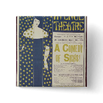 Poster advertising A Comedy of Sighs Pinback Buttons