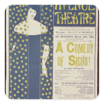 Poster advertising A Comedy of Sighs Stickers