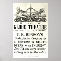 Poster advertising 'A Midsummer Night's Dream'