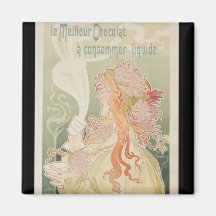 Poster advertising Cacao Van Houten Belgium Magnet