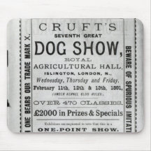 Poster advertising Cruft's Dog Show Mousepads
