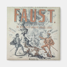 Poster advertising 'Faust' Refrigerator Magnet
