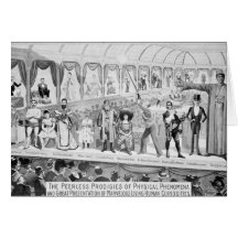 Poster advertising, 'The Barnum and Bailey Card