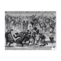 Poster advertising, 'The Barnum and Bailey Postcard