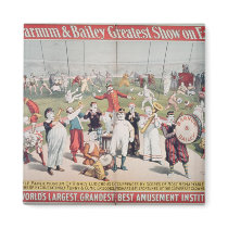 Poster advertising the Barnum Refrigerator Magnets