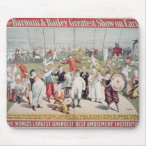 Poster advertising the Barnum Mouse Pads