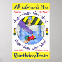Poster All aboard the Birthday Train