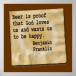 Poster, Art - Beer Is Proof