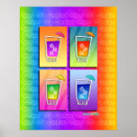 Poster, Art - Pop Art Cocktails