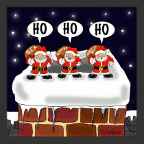 Poster "Attack of The Mini-Santas" - by Kev Moore posters