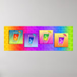 Poster, Banner - Pop Art Cocktails