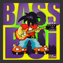 Poster "Bass Boi" - by Kev Moore posters