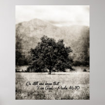 Poster-Be Still and Know that I am God