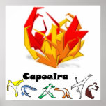 poster capoeira fogo axe posters