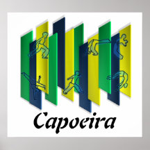 poster capoeira martial arts brazil axe