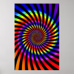 Poster: Colourful Spiral Design posters
