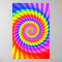 Poster: Colourful Spiral Pattern