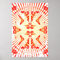 Poster: Decorative Spirals and Lines