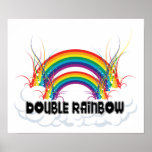 POSTER - DOUBLE RAINBOW posters