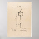 Poster / Edison Light Bulb Patent