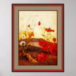 Poster Famous Artists 'Poppies' oil on canvas 3