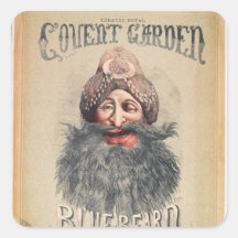 Poster for a Christmas pantomime Square Sticker