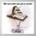 Poster for cat & poetry lovers! Makes a great gift posters